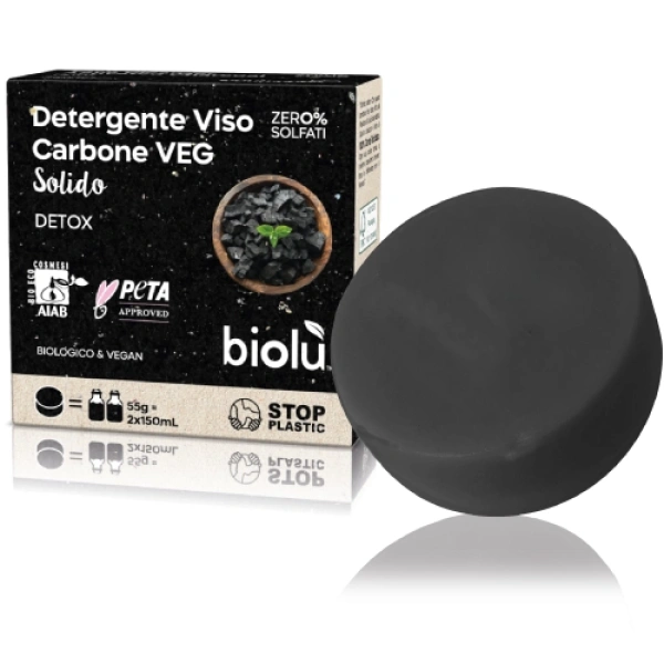 DETERGENTE VISO CARBONE VEGETALE BIO